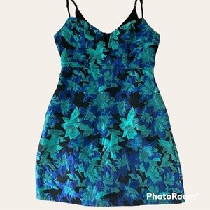 Lulu’s Floral Jacquard Mini Dress